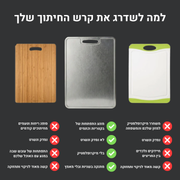 TitanClean קרש הטיטניום של MAYRO - קרש החיתוך היחיד שלא מכניס רעלים לאוכל שלך